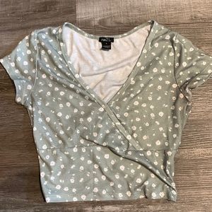 Light Green Floral Shirt